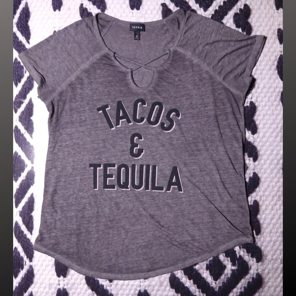 Torrid Tacos & Tequila Burnout Crisscross Tee